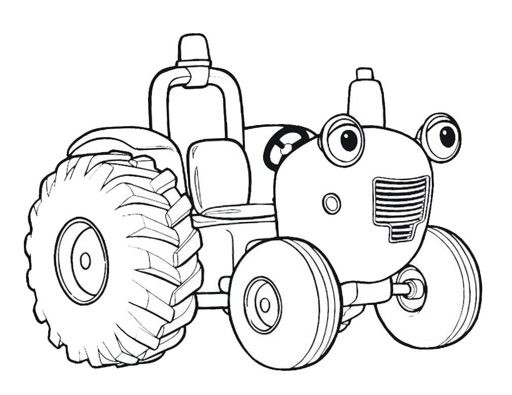 tractor con ojos