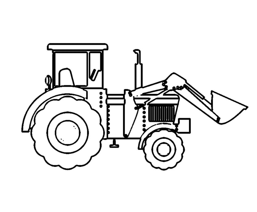 Tractor con cuchara