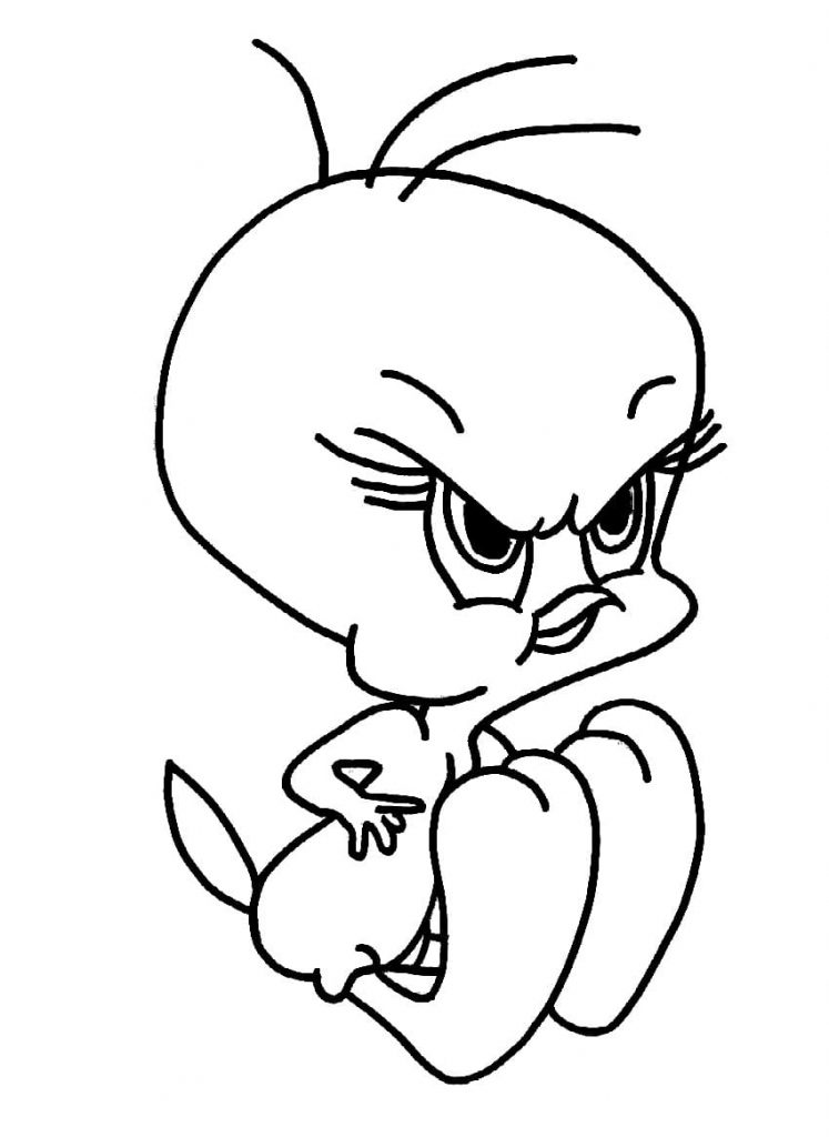 Tweety is angry
