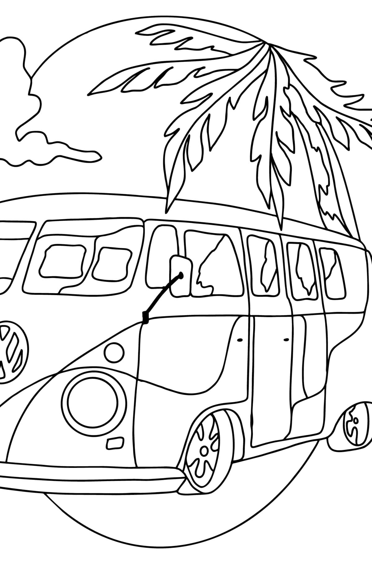 volkswagen bus coloring pages