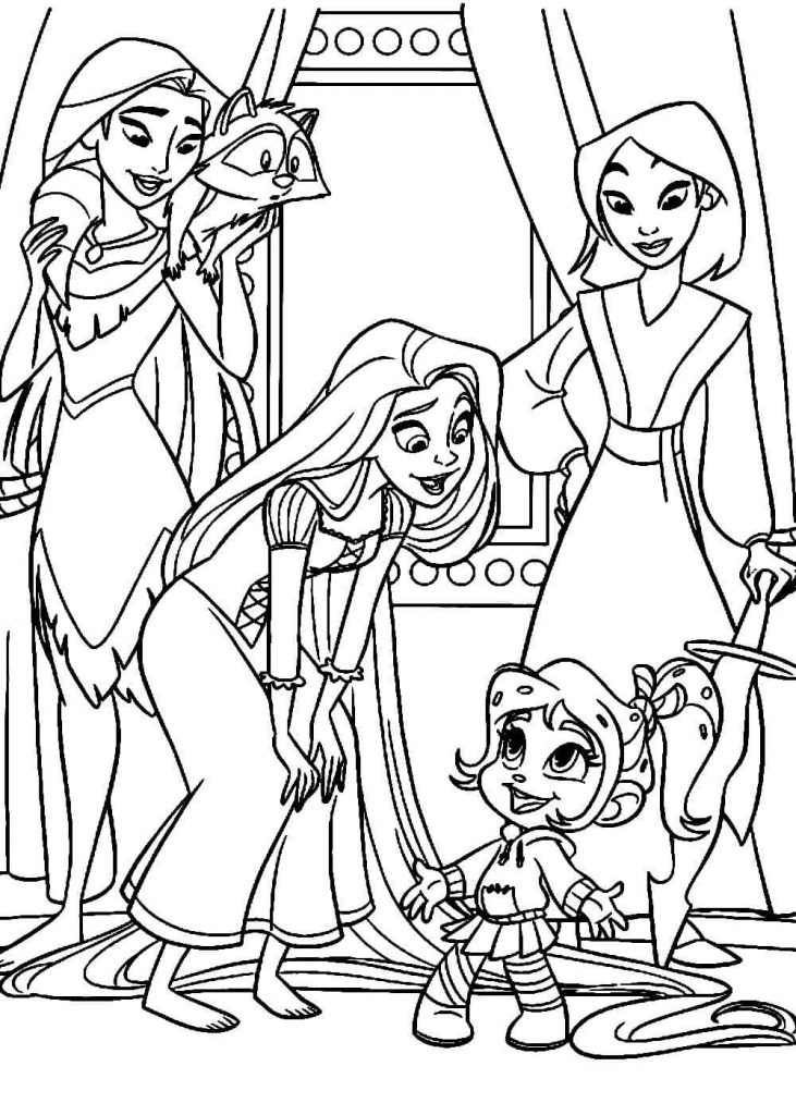 Vanellope e as princesas da Disney