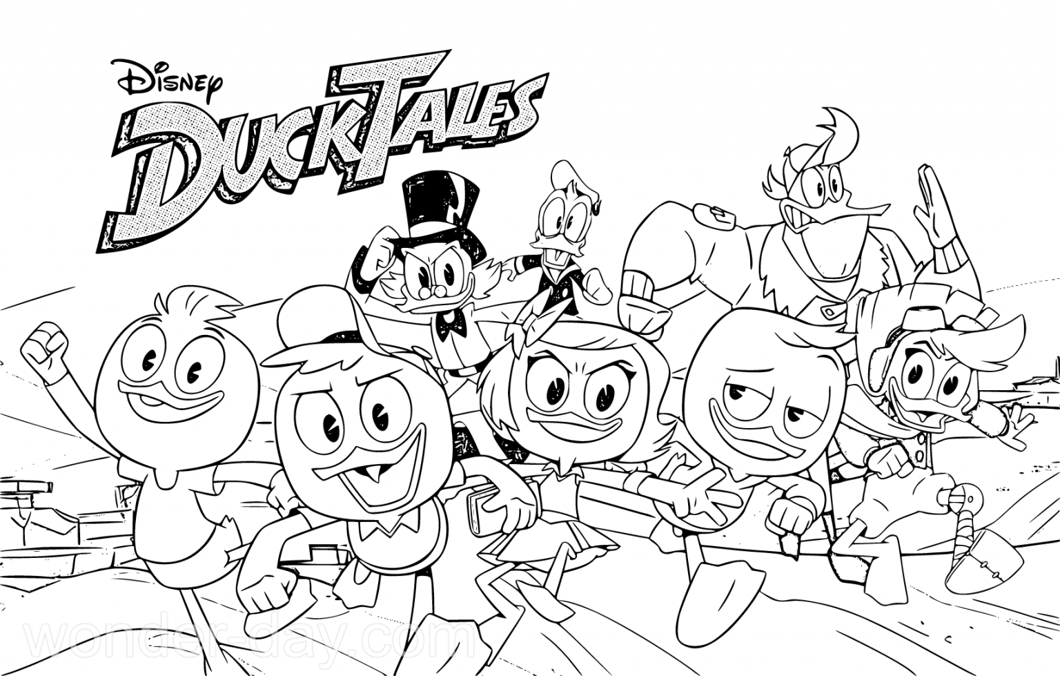 ducktales ausmalbilder