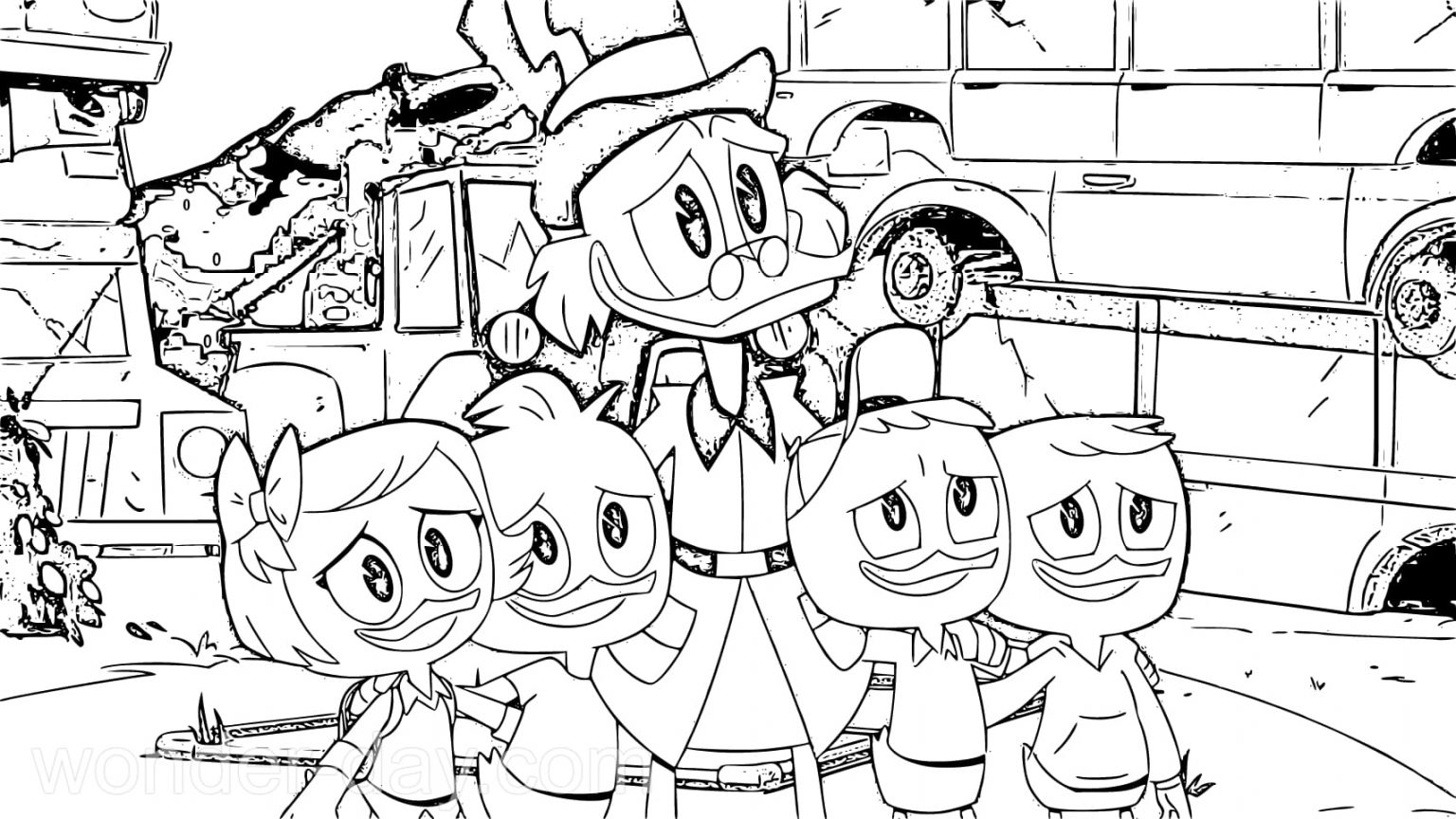 ducktales ausmalbilder