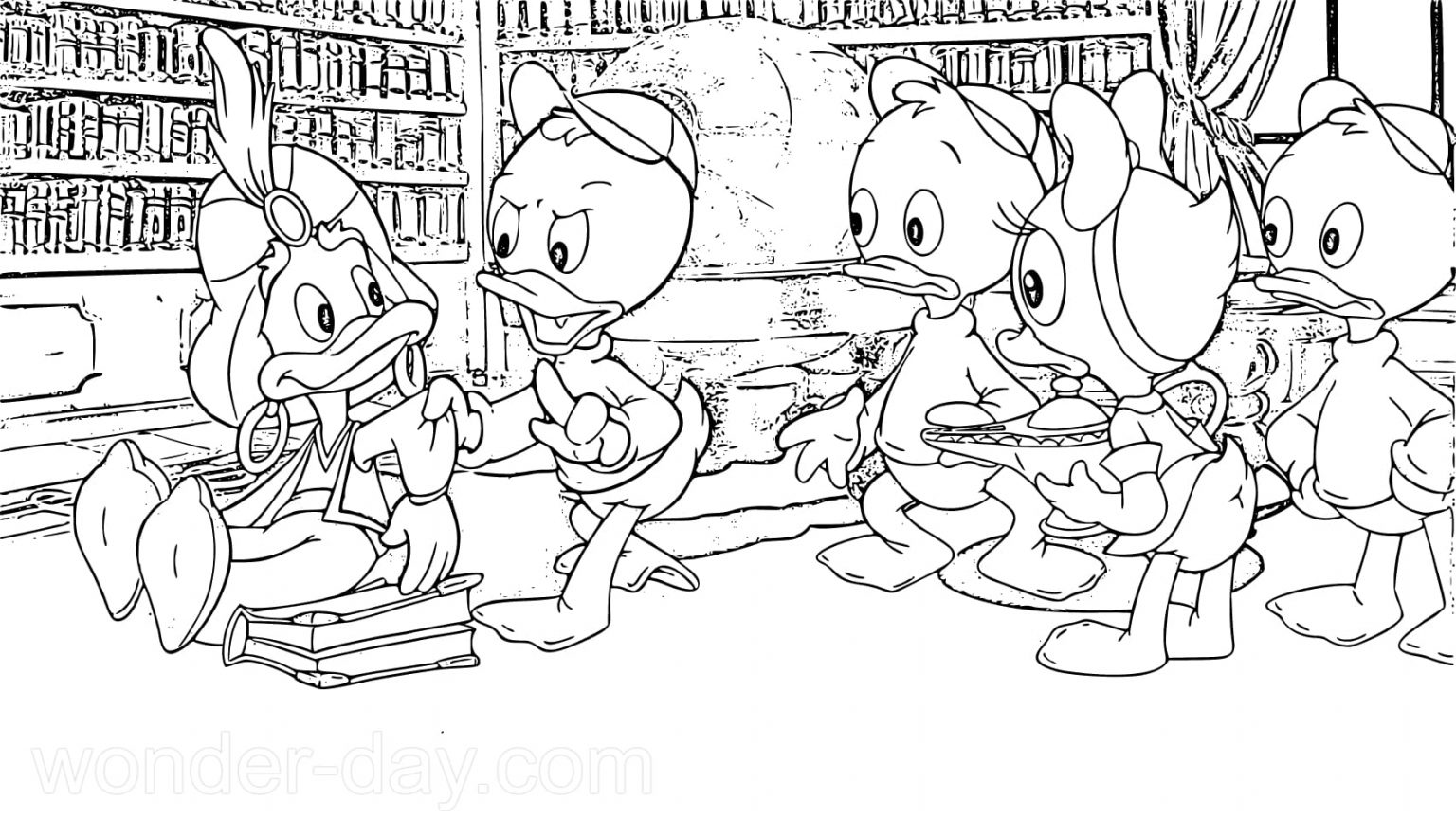 ducktales ausmalbilder
