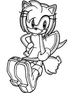 Amy Rose Coloring Pages | WONDER DAY — Coloring pages for children and ...