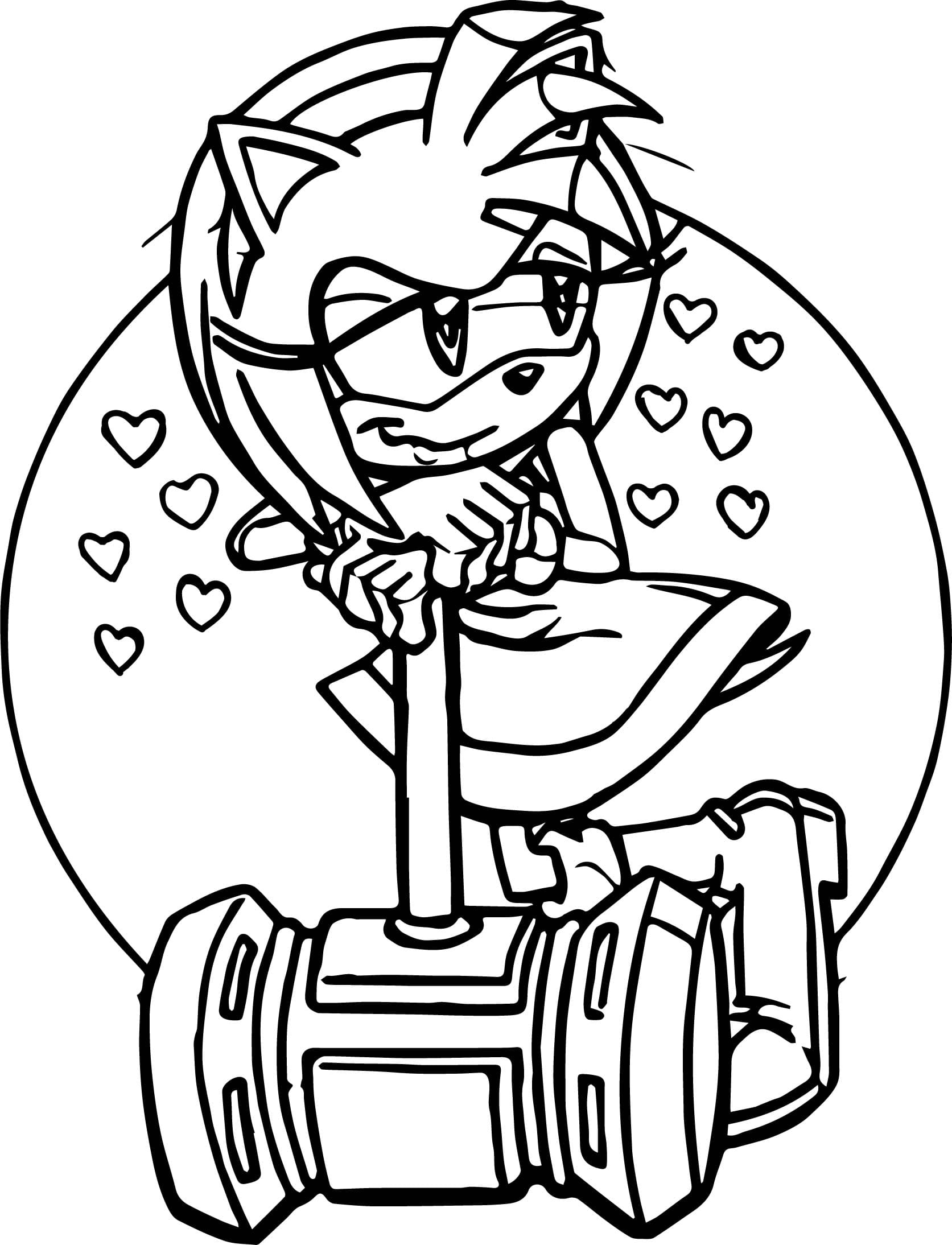 shadow the werehog coloring pages