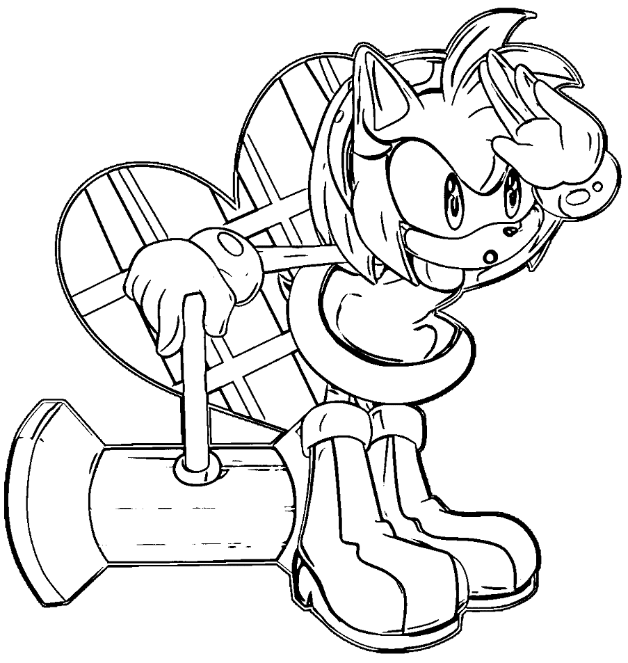 Desenhos de Amy Rose para colorir  WONDER DAY — Desenhos para colorir para  crianças e adultos