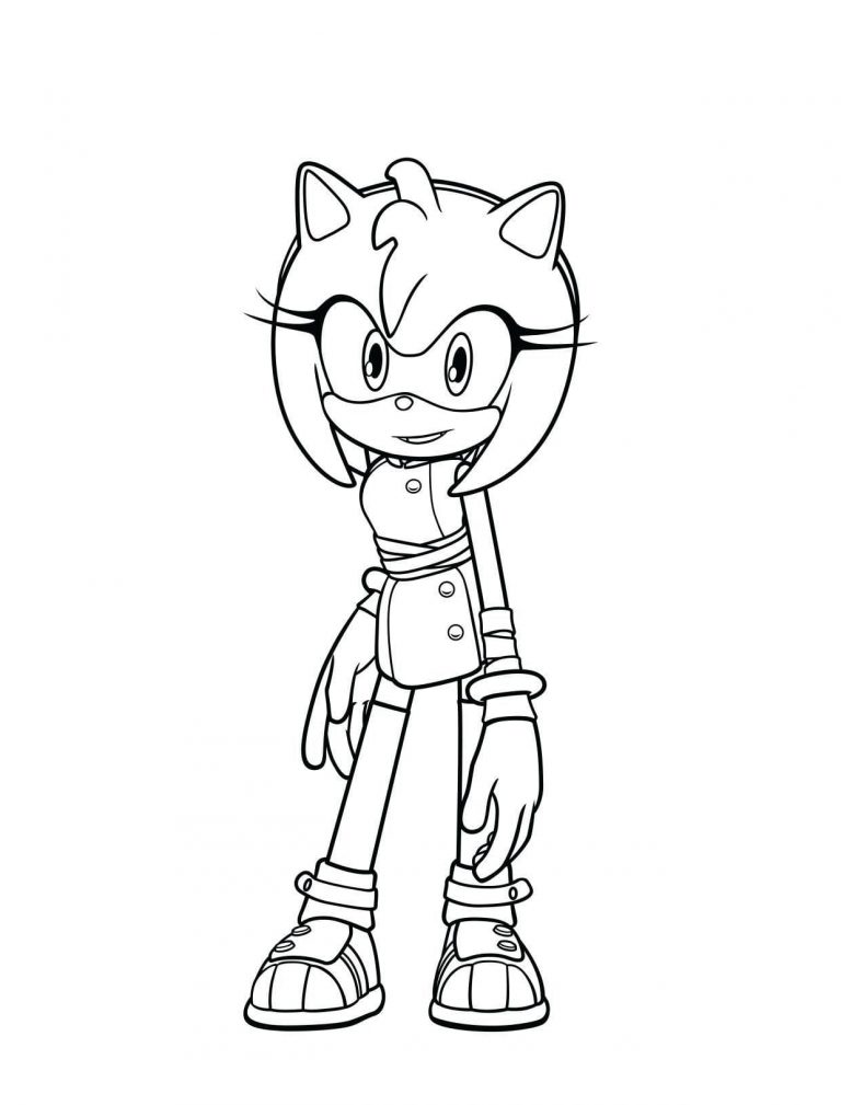 Amy Rose Coloring Pages | WONDER DAY — Coloring pages for children and ...