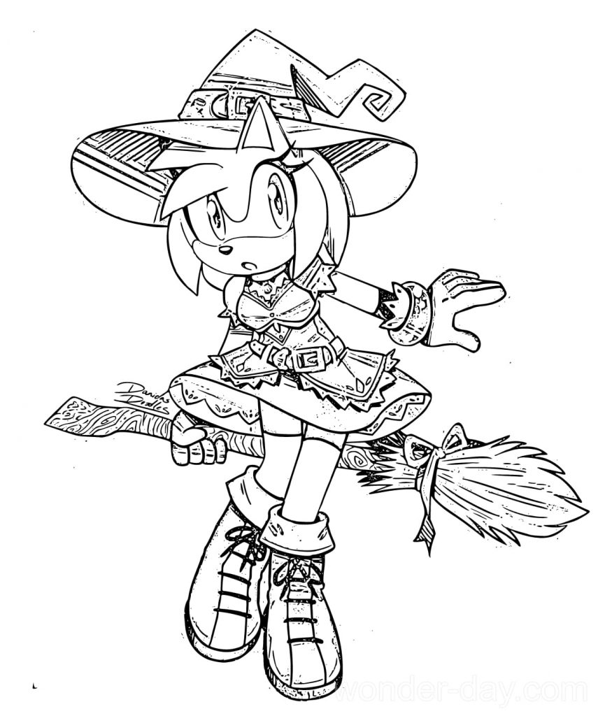 Amy Rose witch halloween