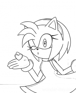 Amy Rose Coloring Pages | WONDER DAY — Coloring pages for children and ...