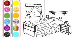Furniture coloring pages