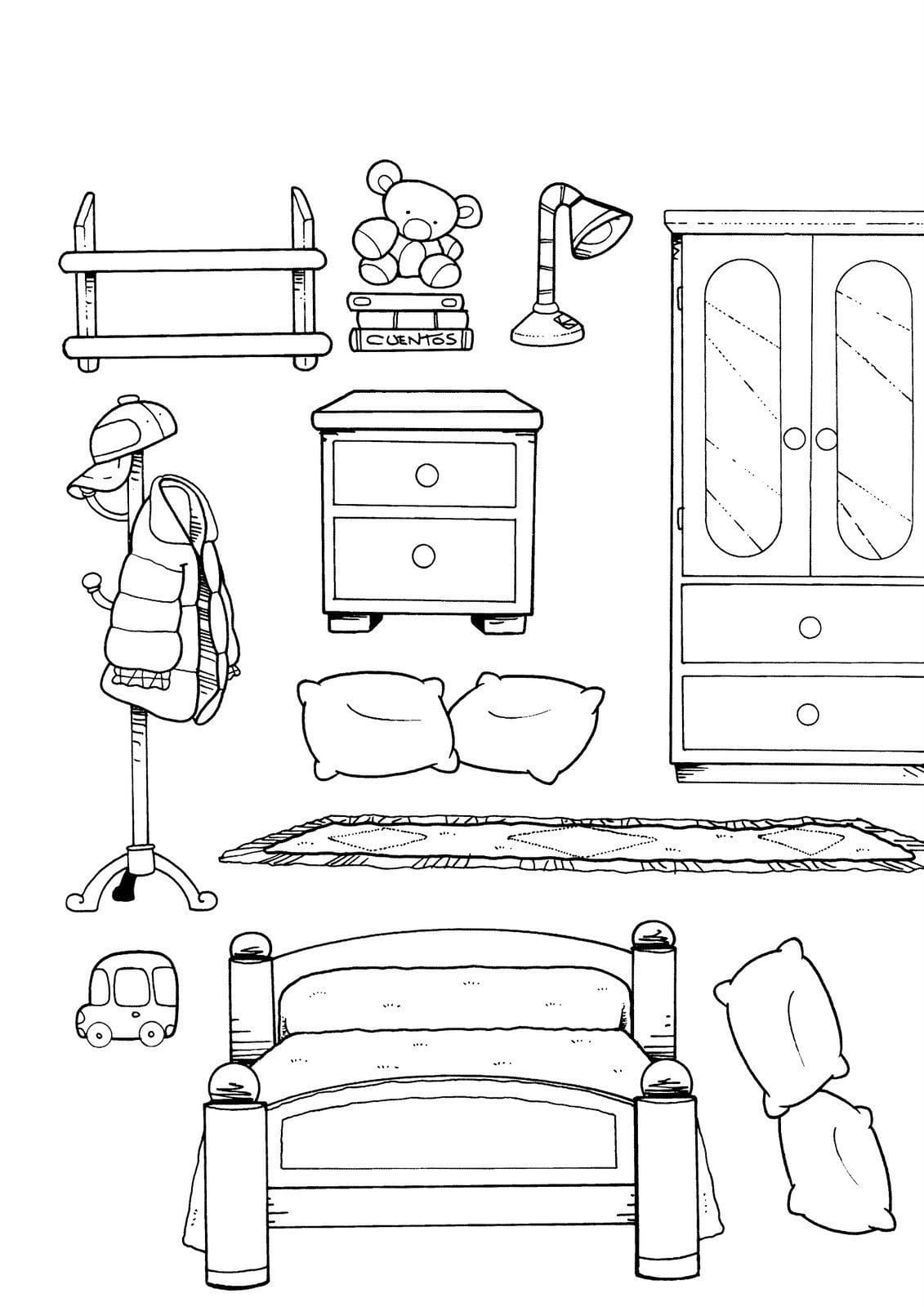 Ilustración de Concepto De Muebles De Dibujos Animados y más Vectores  Libres de Derechos de A la moda  A la moda Arquitectura Casa  iStock