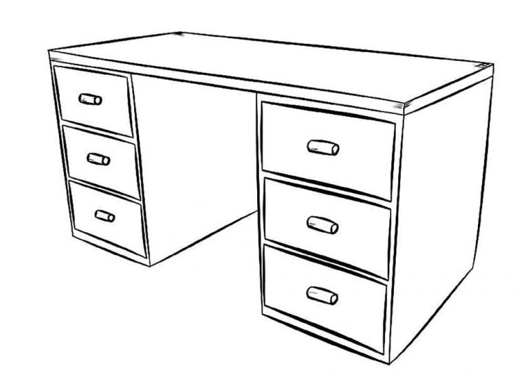 Furniture coloring pages | Wonder-Day