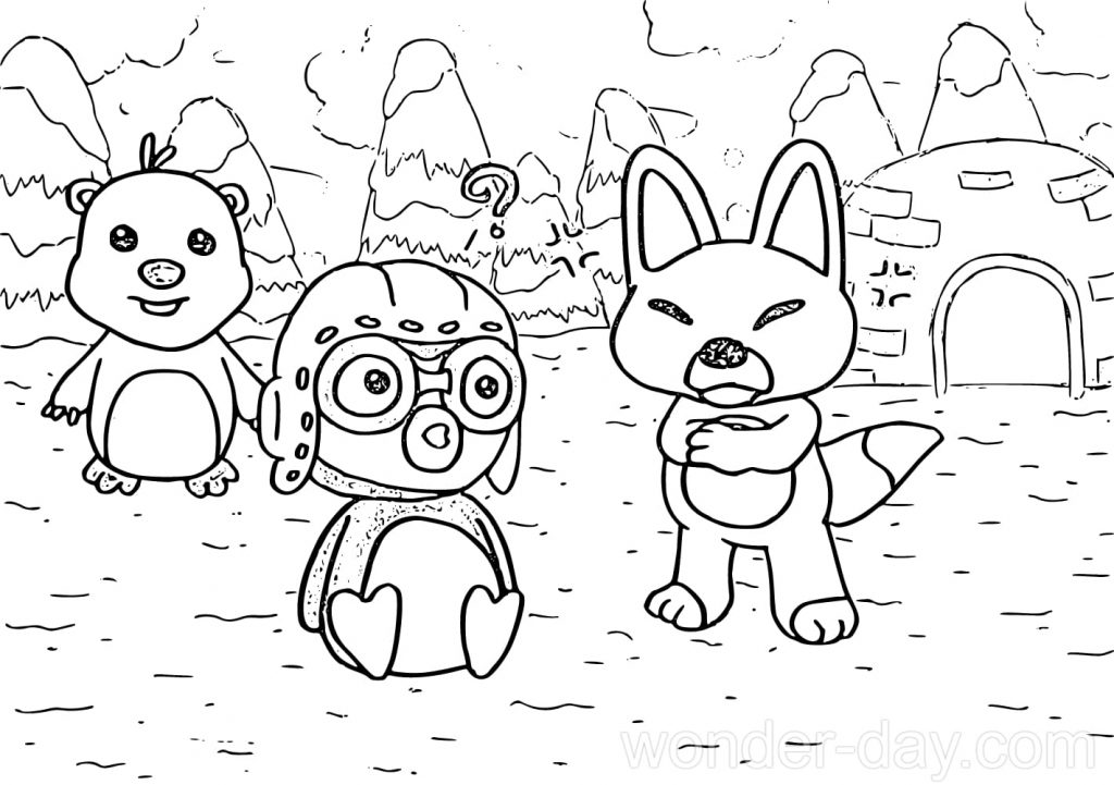 Pororo and his friends