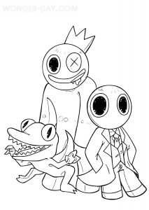 Rainbow Friends Coloring Pages | Print and Color