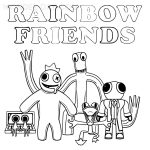 Rainbow Friends Coloring Pages | Print and Color