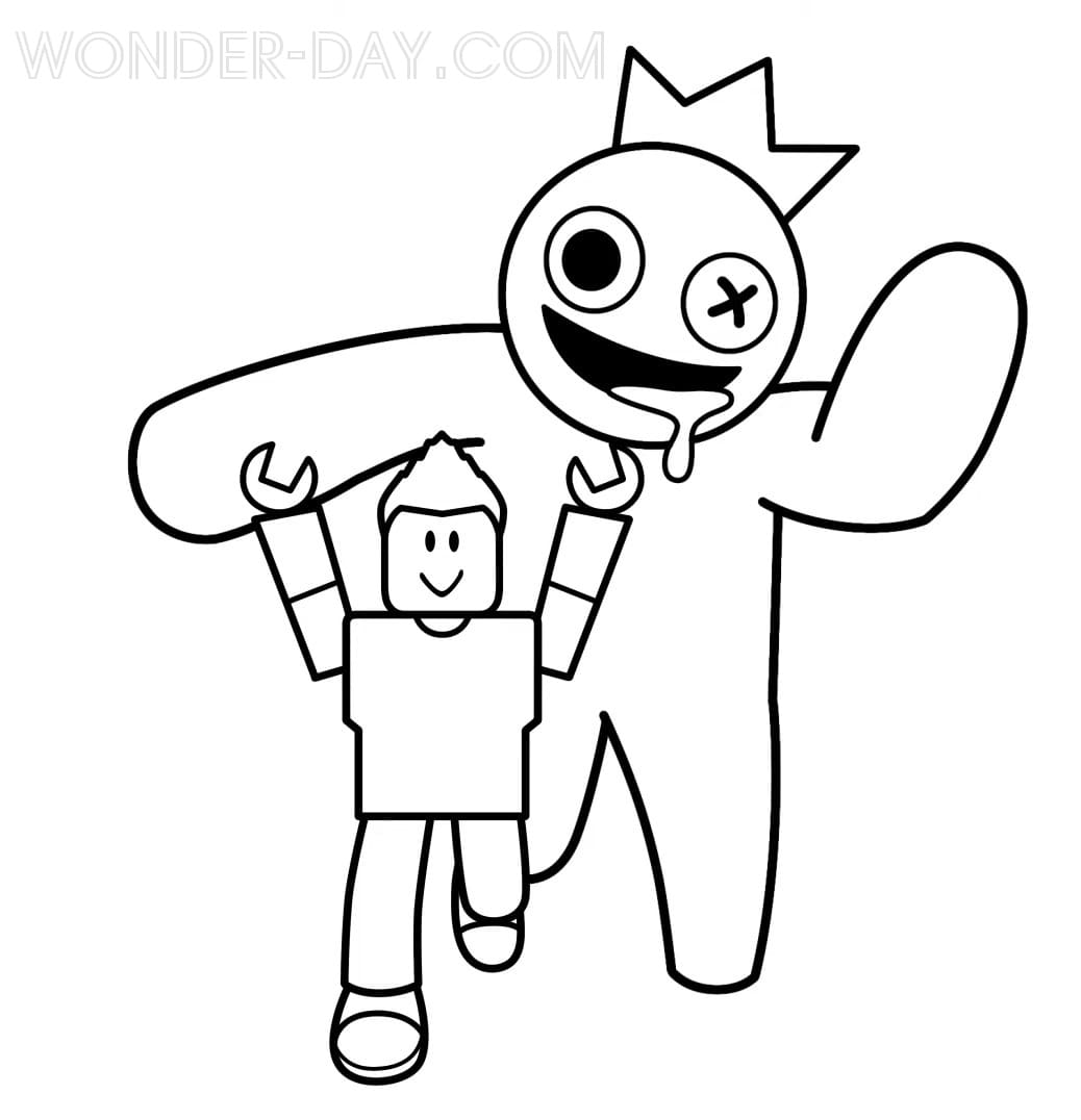 Rainbow Friends Coloring Pages