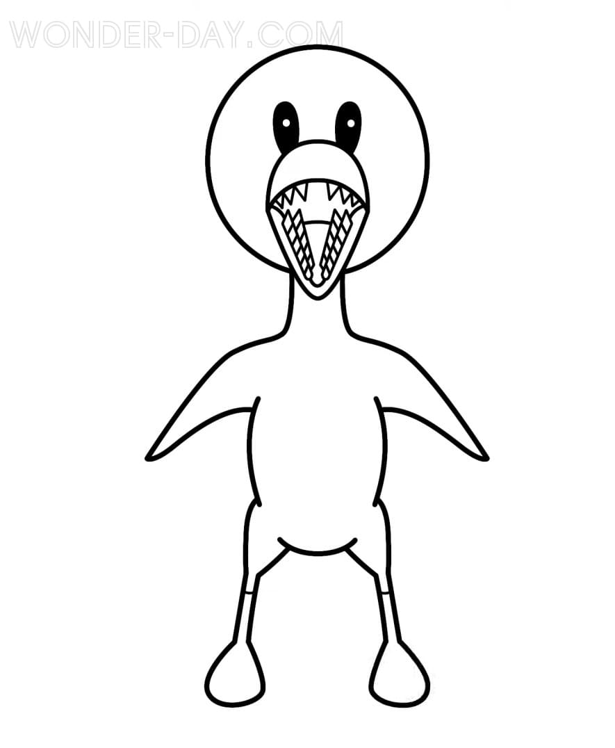 Rainbow Friends Coloring Pages