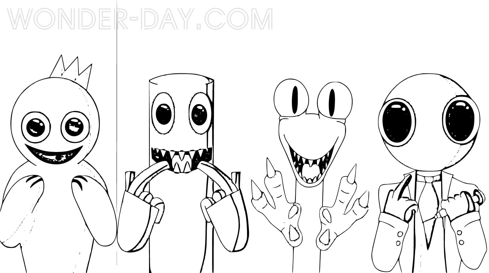 Desenhos de Rainbow Friends para colorir