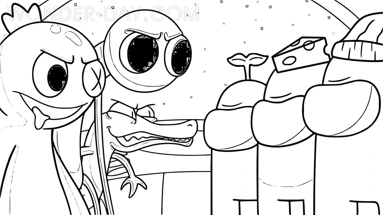 Rainbow Friends Coloring Pages | Print and Color