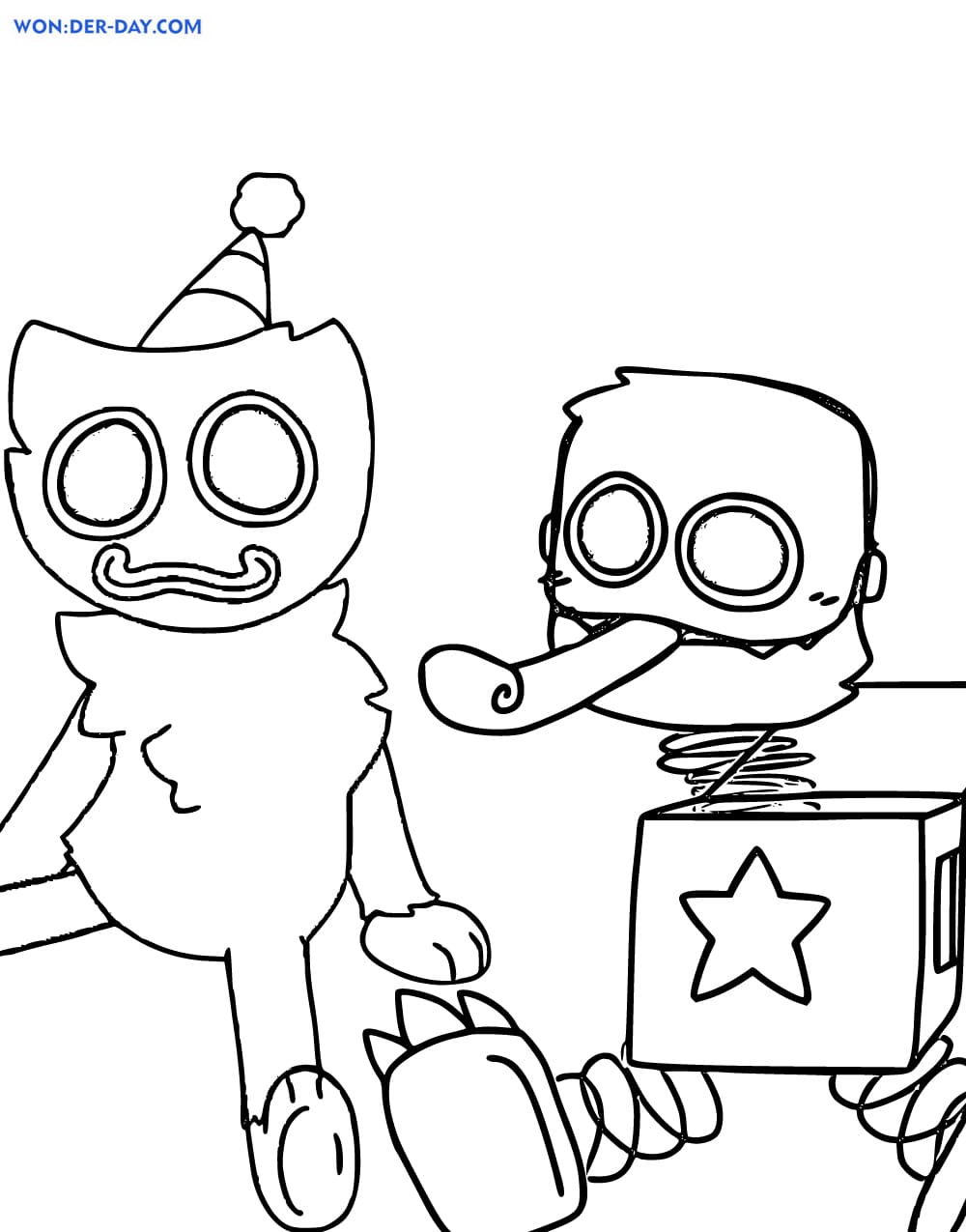 Desenhos para colorir de Boxy Boo in the Box - Desenhos para