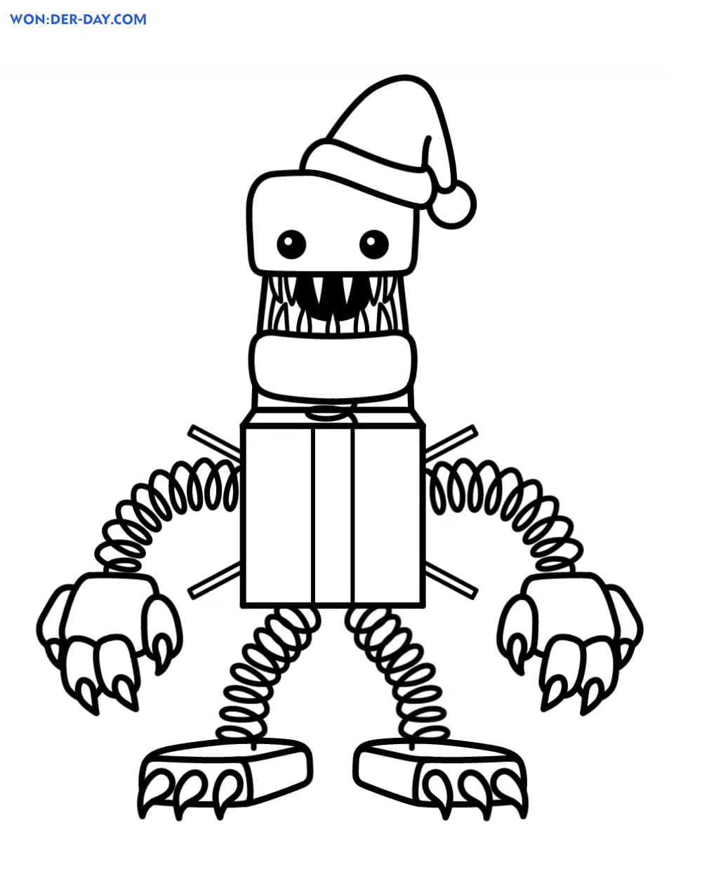 Boxy Boo Coloring Pages