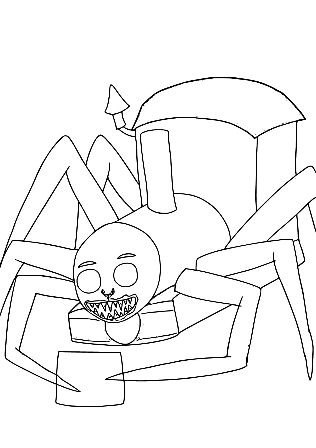 Raskrasil.com-Choo-Choo-Charles-Coloring-Pages-15 в 2023 г