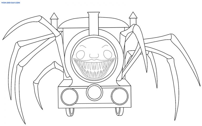 Choo-Choo Charles Coloring Pages | WONDER DAY — Coloring pages for ...