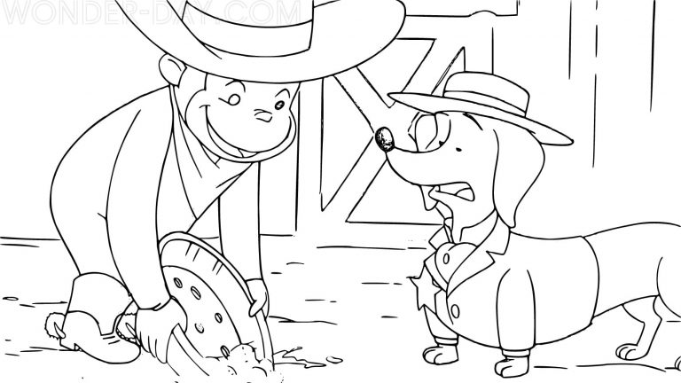 Curious George coloring pages | 50 Free coloring pages