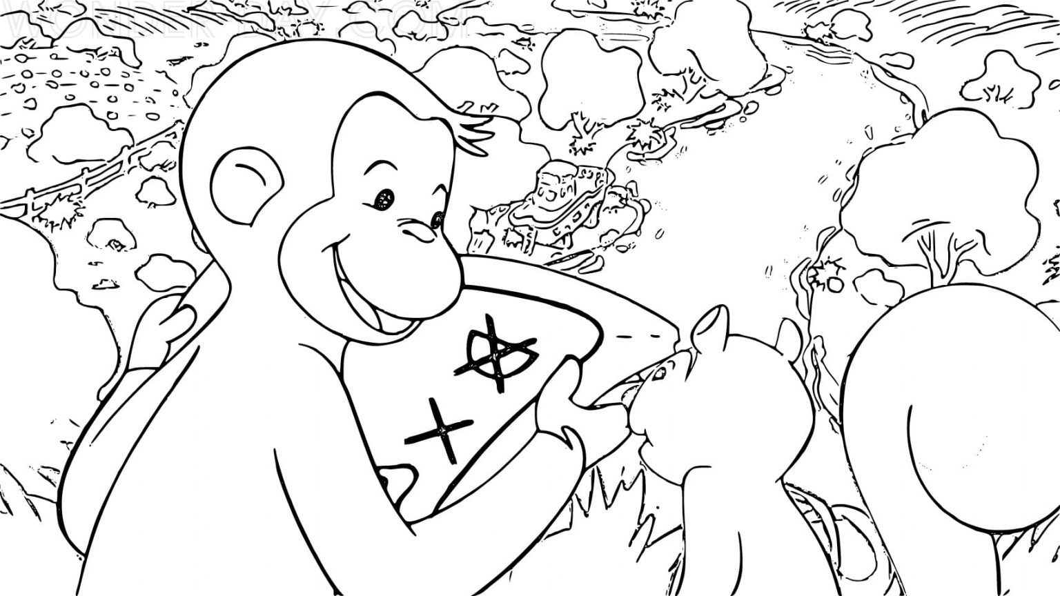 Curious coloring pages 50 Free coloring pages