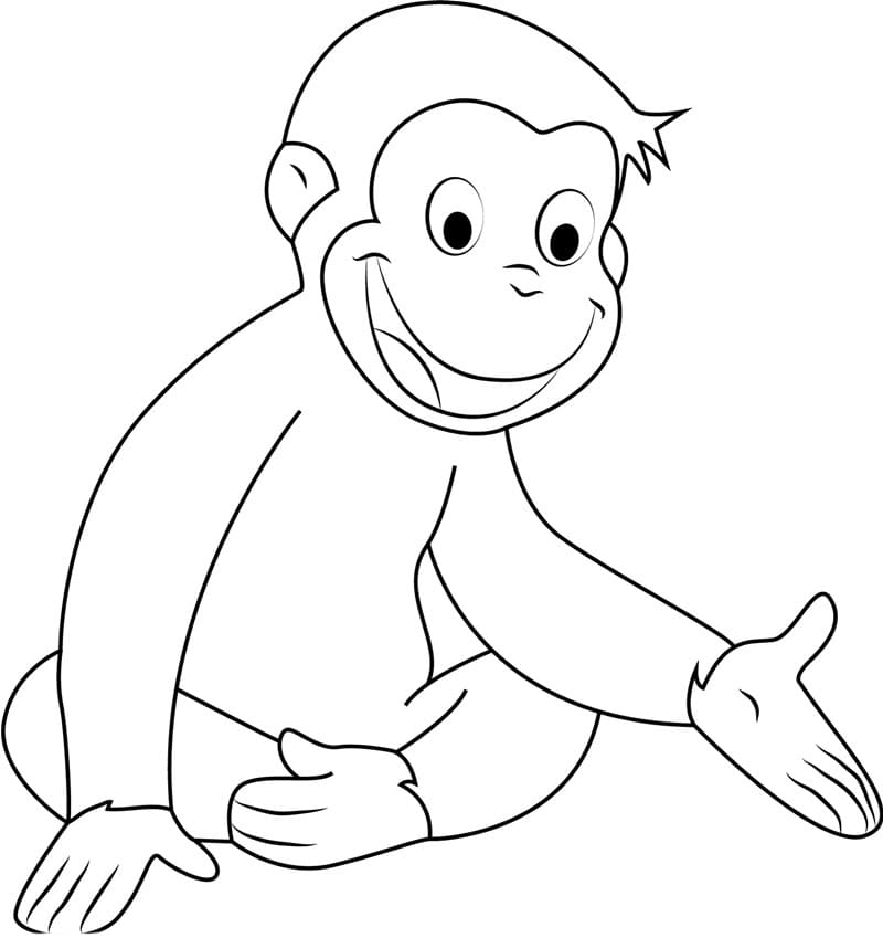 Curious George is sitting