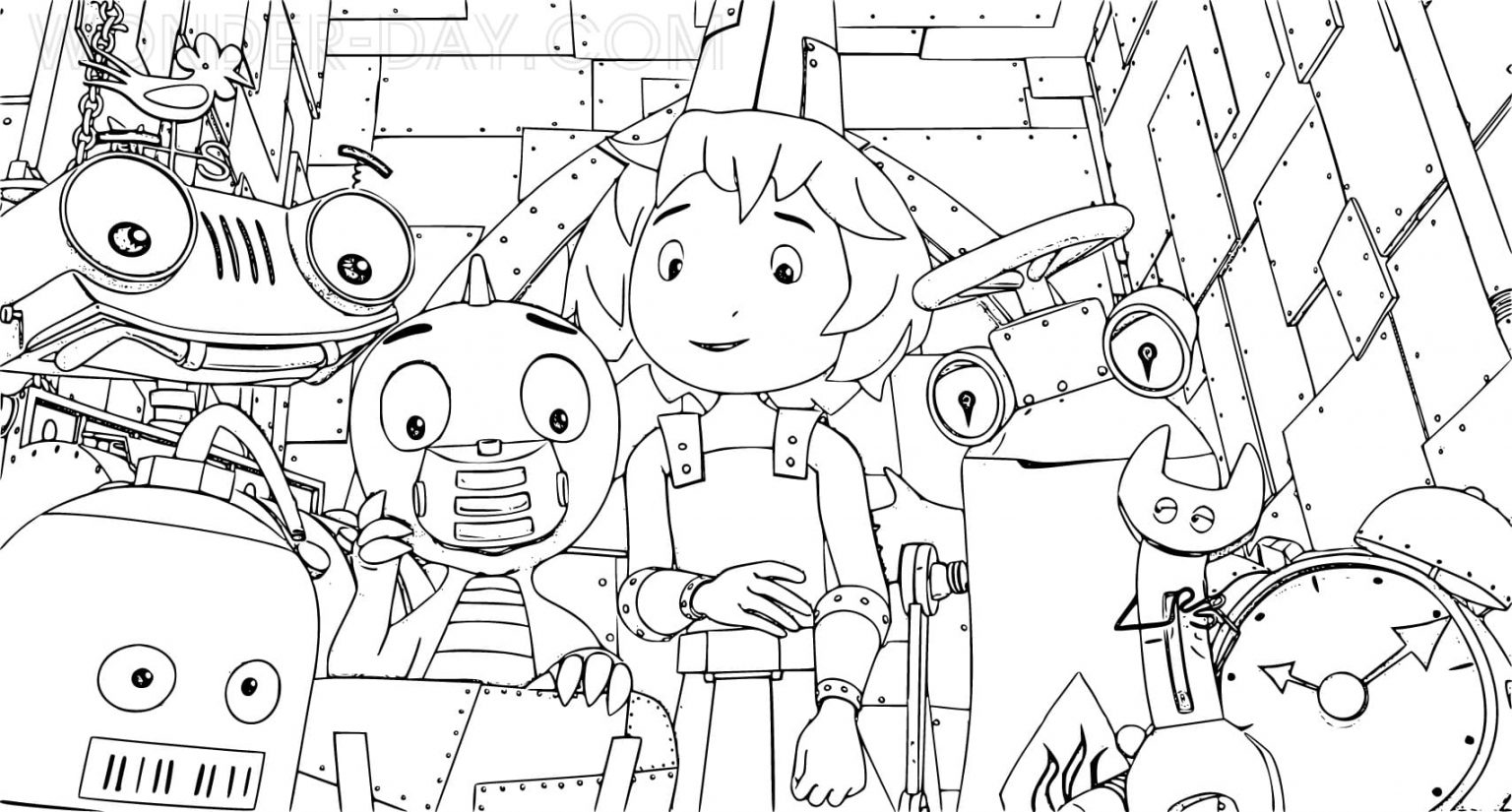 Ausmalbilder Ritter Rost | WONDER DAY — Ausmalbilder für Kinder und