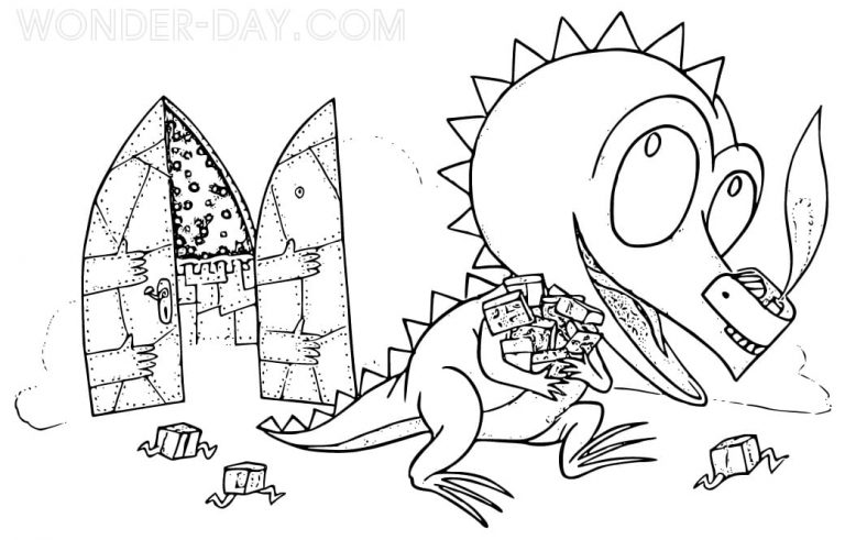 Ausmalbilder Ritter Rost | WONDER DAY — Ausmalbilder für Kinder und