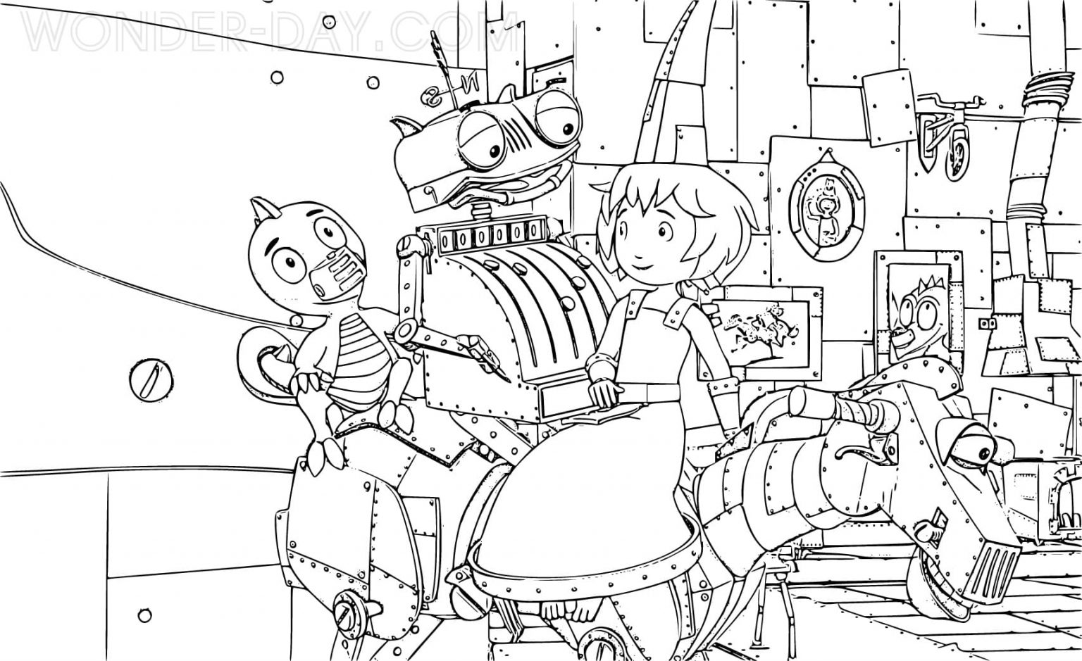 Ausmalbilder Ritter Rost | WONDER DAY — Ausmalbilder für Kinder und