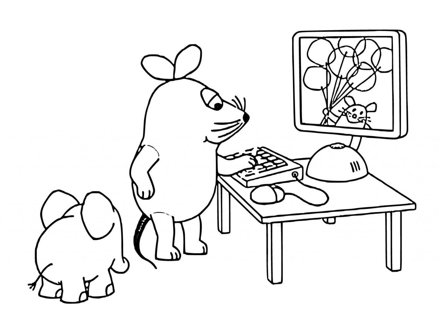 Ausmalbilder Sendung mit der Maus | WONDER DAY — Ausmalbilder für