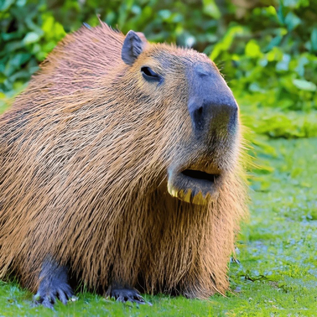 Capybara is sleeping