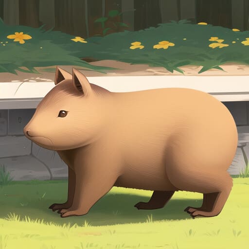 Capybara anime style