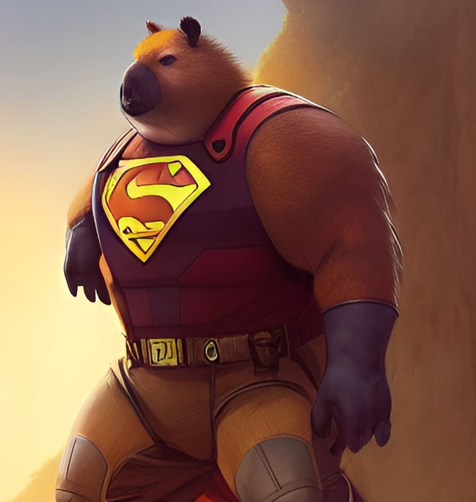 Capybara Superman