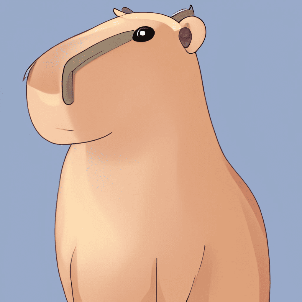 Capybara cartoon