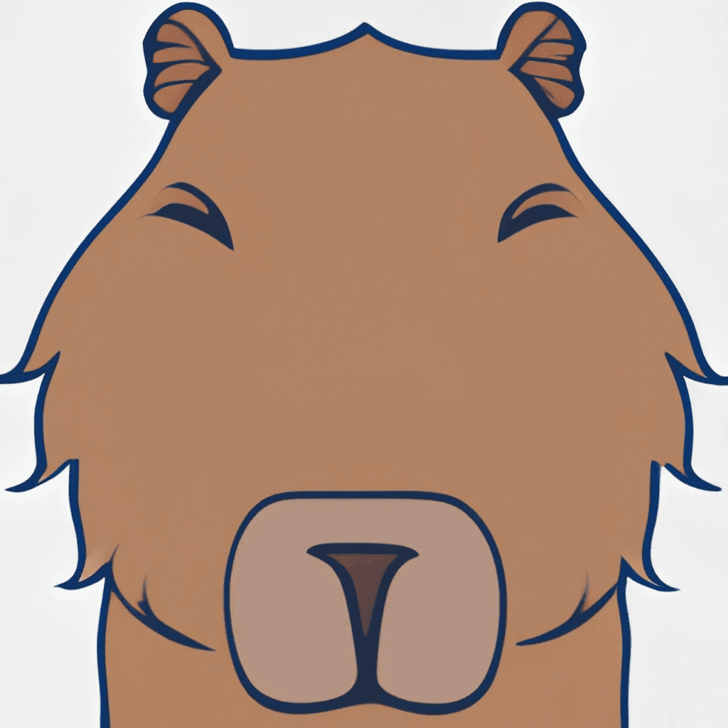 Capybara cartoon avatar