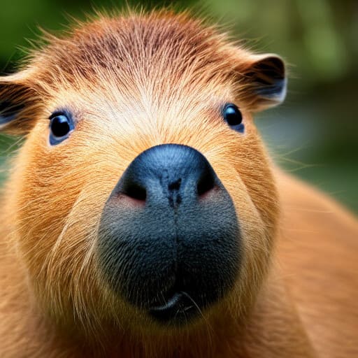 Capybara a big nose