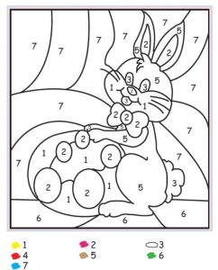 Easter Coloring by Numbers | Download and Print for Free