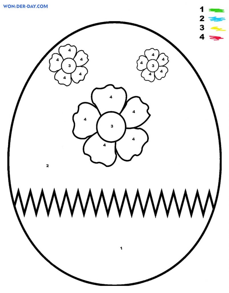 ovo de páscoa com flores