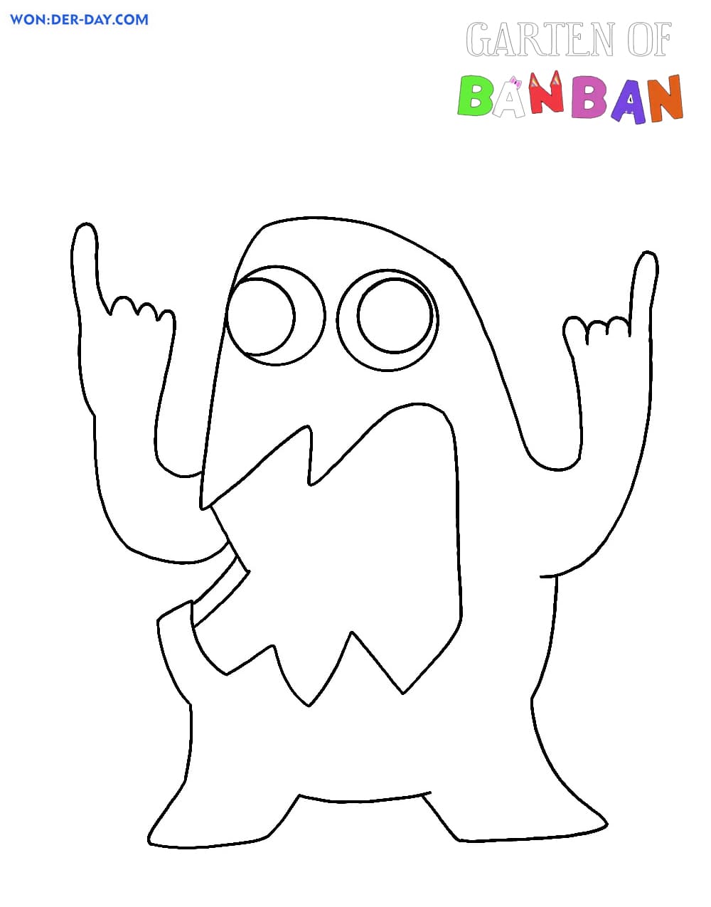 Desenhos de Garten de Banban para colorir  WONDER DAY — Desenhos para  colorir para crianças e adultos