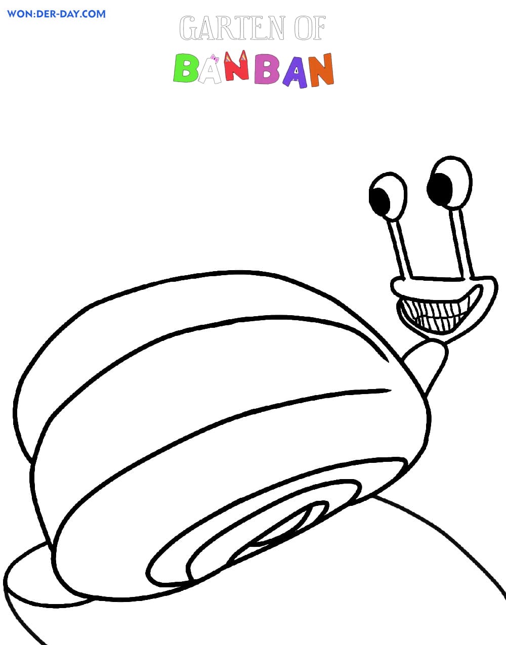 Garten Of Banban New Coloring Pages / How to Color All Monsters from the  Game Garten Of Banban 5 