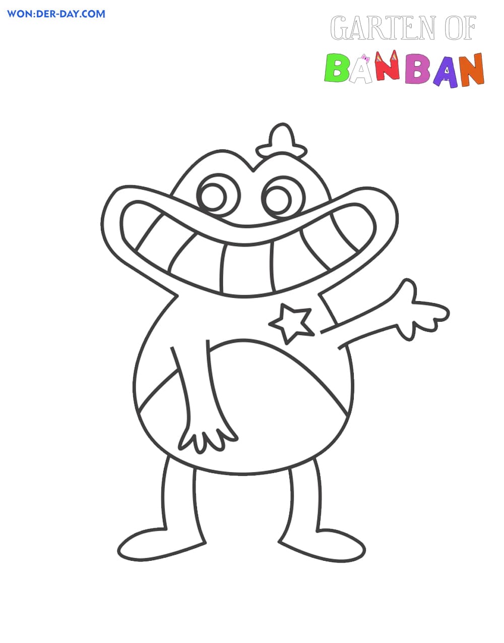 Desenhos de Garten de Banban para colorir