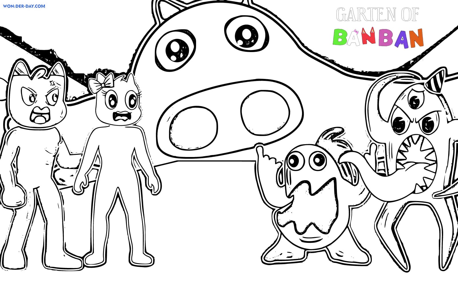 Desenhos de Garten de Banban para colorir  WONDER DAY — Desenhos para  colorir para crianças e adultos