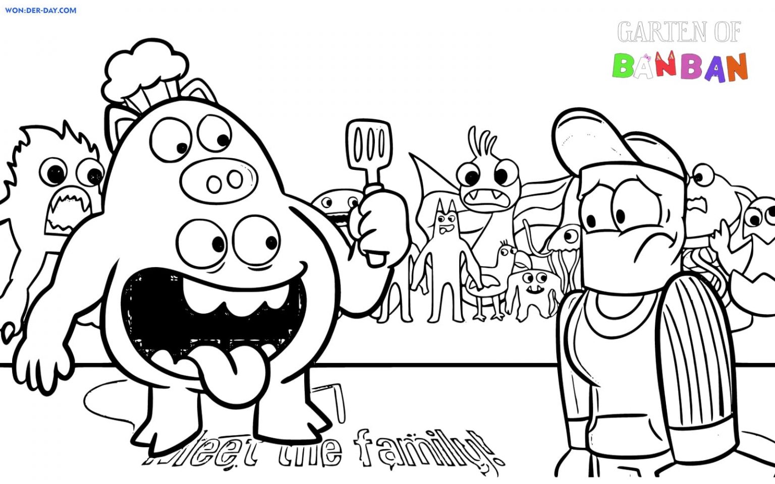 Garten Of Banban Coloring Pages | WONDER DAY — Coloring Pages For ...