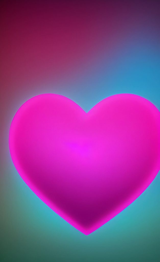 coração rosa