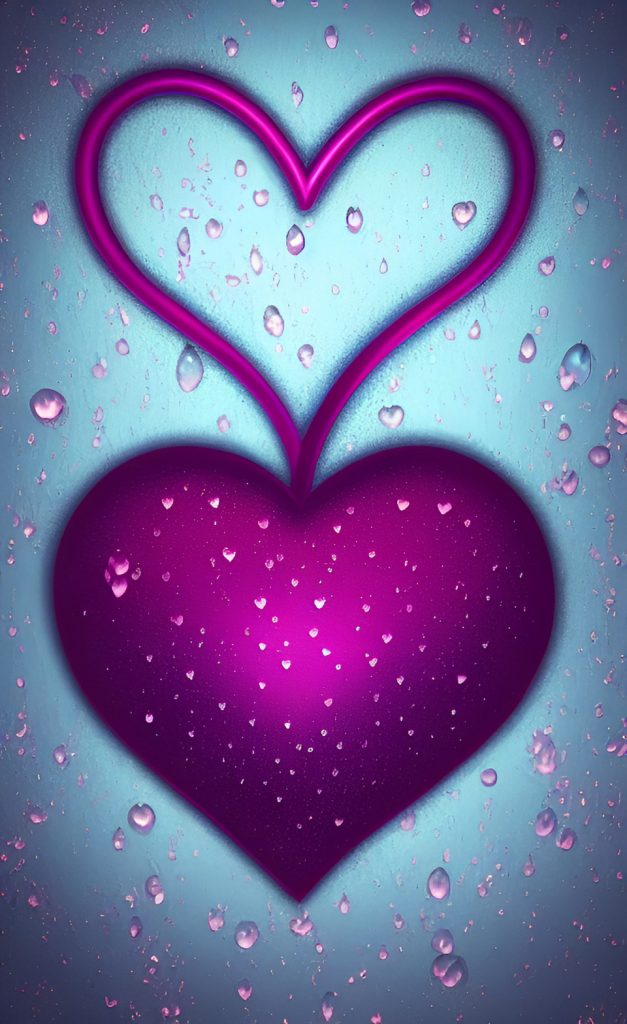 coração rosa